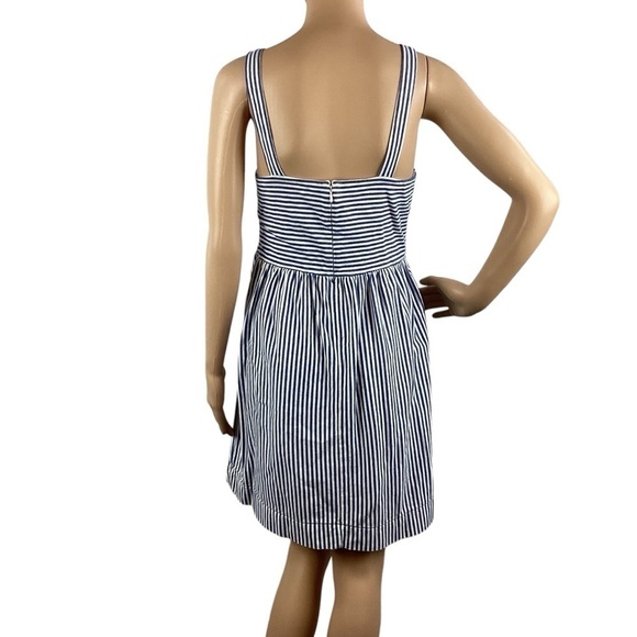 LOFT Blue Stripe Summer Dress Size S - Picture 5 of 7